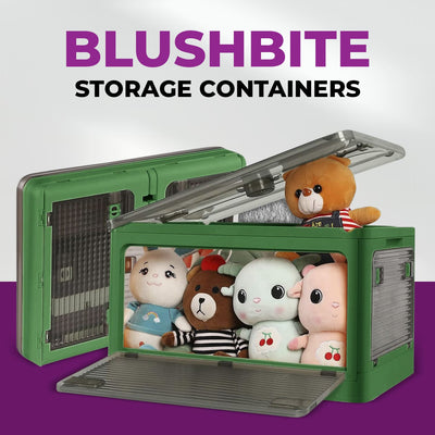 BlushBite™ Collapsible Plastic Storage Containers, For Clothes,Blankets,Toys etc.