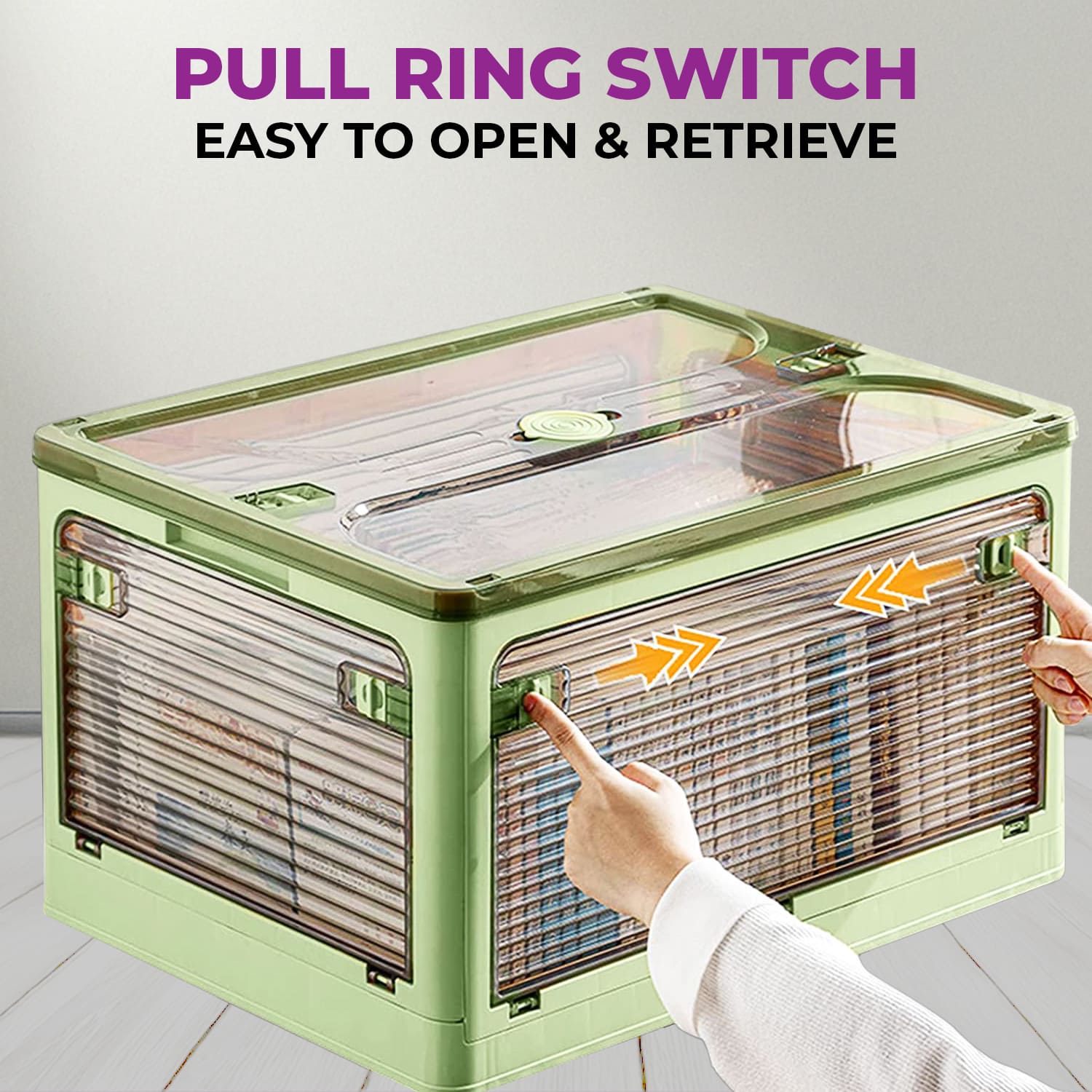 BlushBite™ Collapsible Plastic Storage Containers, For Clothes,Blankets,Toys etc.