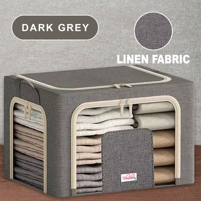 BlushBite™ Collapsible Fabric Storage Containers, For Clothes,Blankets, Toys etc.